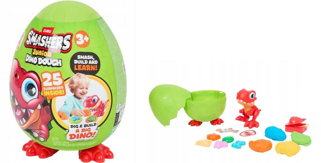 Dinozaur Zuru w jajku z masy plastycznej Zdjęcie produktu 