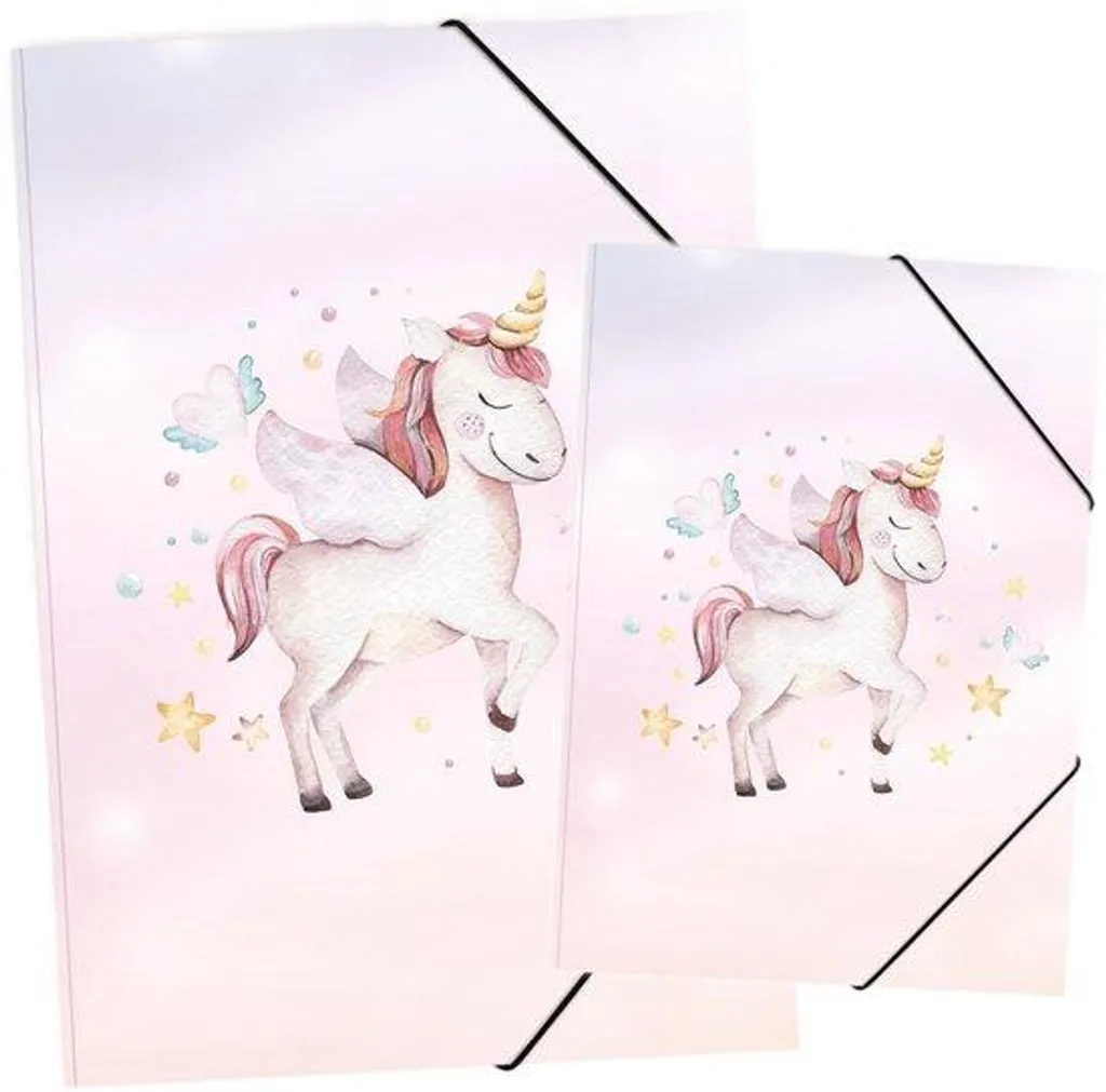 Porte-documents Licorne Rigide A3 et Palette Aquarelle itenga Set
