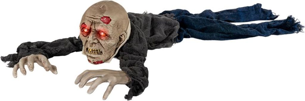 Krabbelnder Halloween Zombie mit Licht & Sound Deko 140 cm Produktbild 