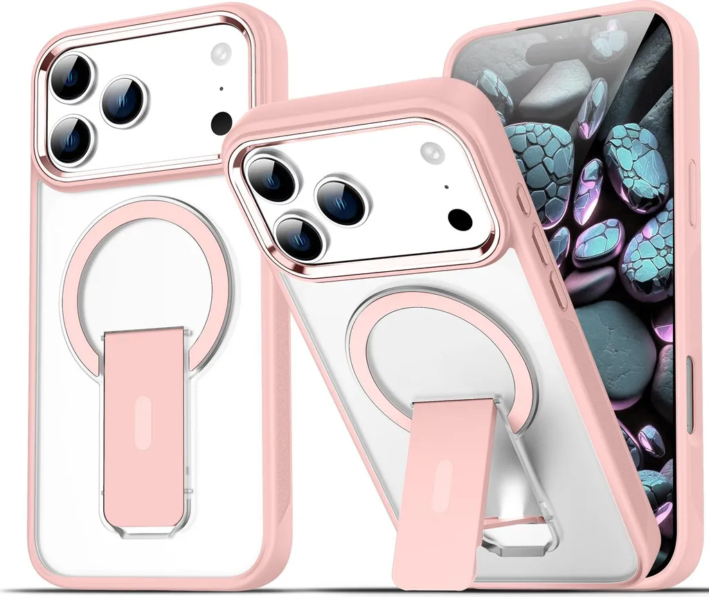 Cover iPhone Air Rosa per Famiglie - Antiurto con Supporto MagSafe