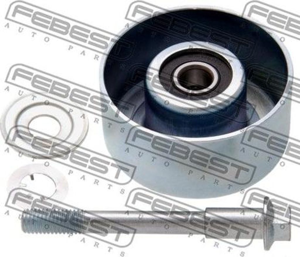 FEBEST 0288-A35L Umlenk-/Führungsrolle, Keilrippenriemen OE 11925JA11A kompatibel mit Murano, Teana II