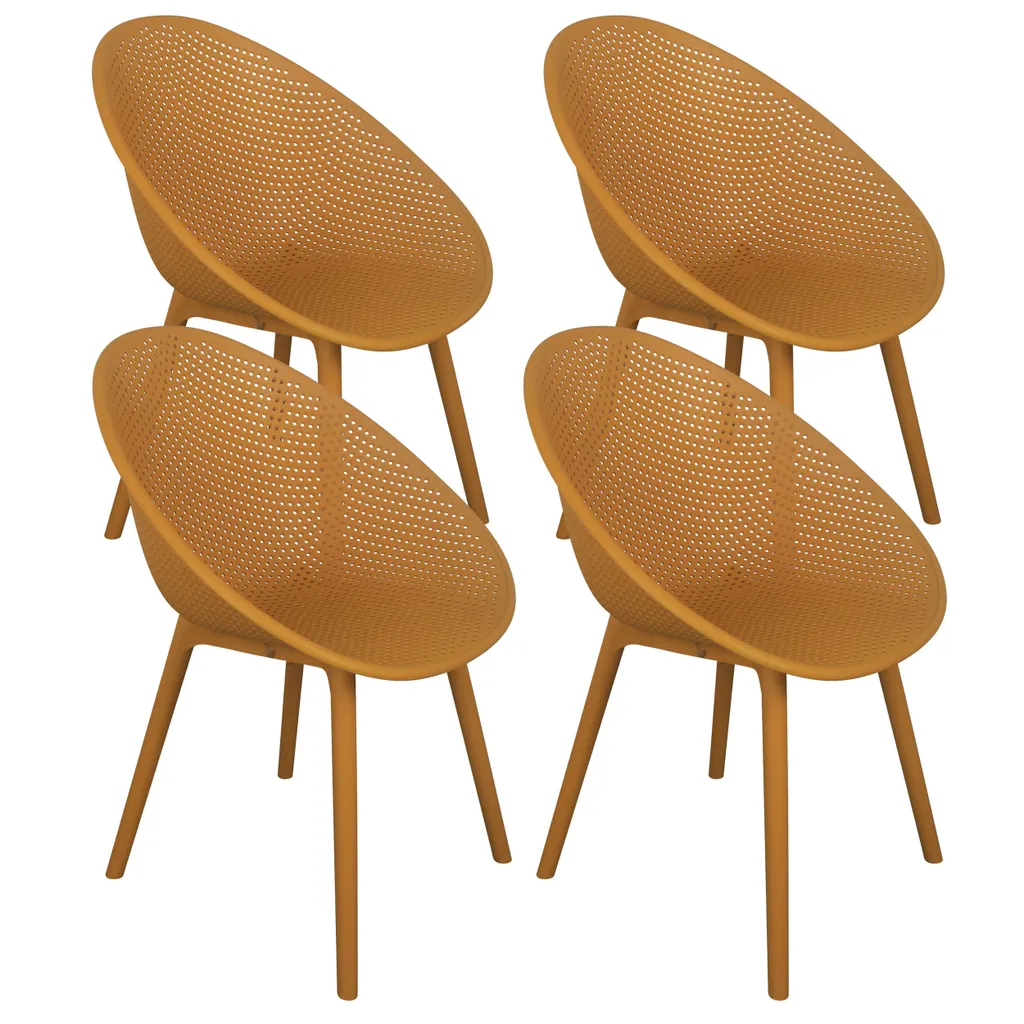 Aménagez votre balcon avec ces 4 chaises de terrasse jaunes et déco