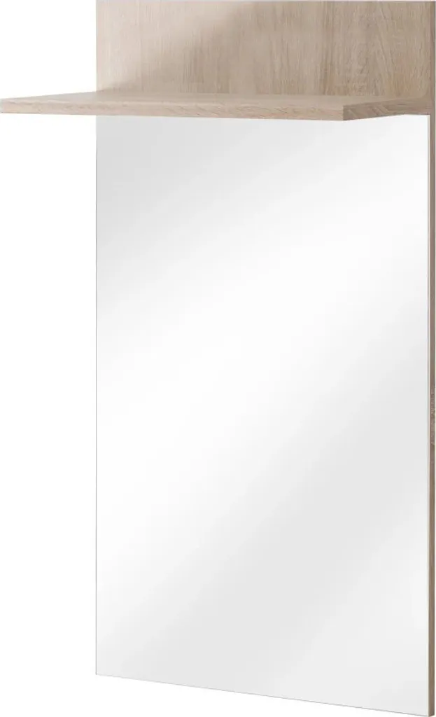 Miroir mural ARINA en chêne sonoma - Miroir rectangulaire 50x70 cm
