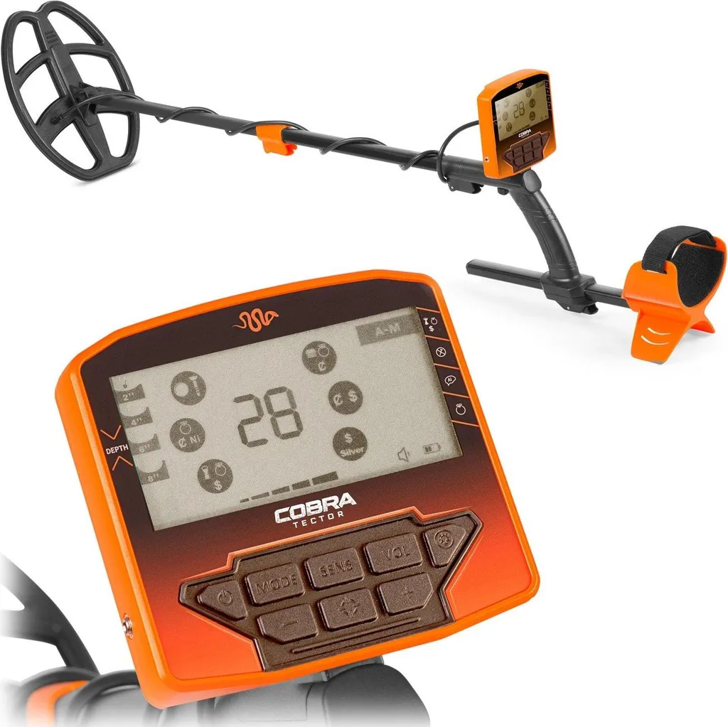 Détecteur de métaux Cobra Tector RUSH avec sonde étanche DD 28 cm