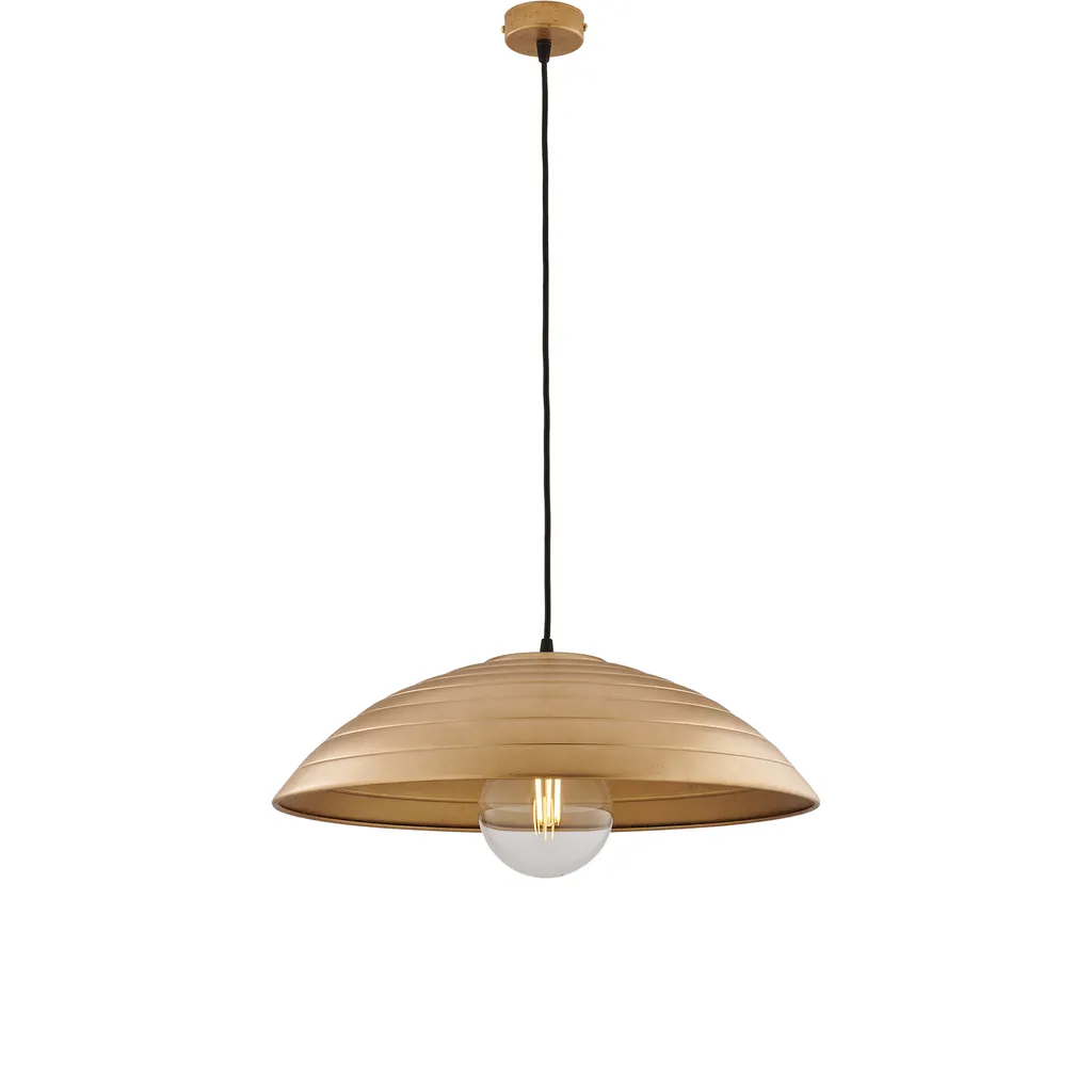 Sender Sospensione 50 cm Ferro Nero/Oro | Luce Moderna per Soggiorno