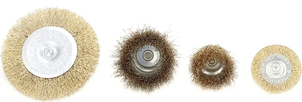 Brosse métallique pour perceuse pour enlever la rouille tenace, pack de 24