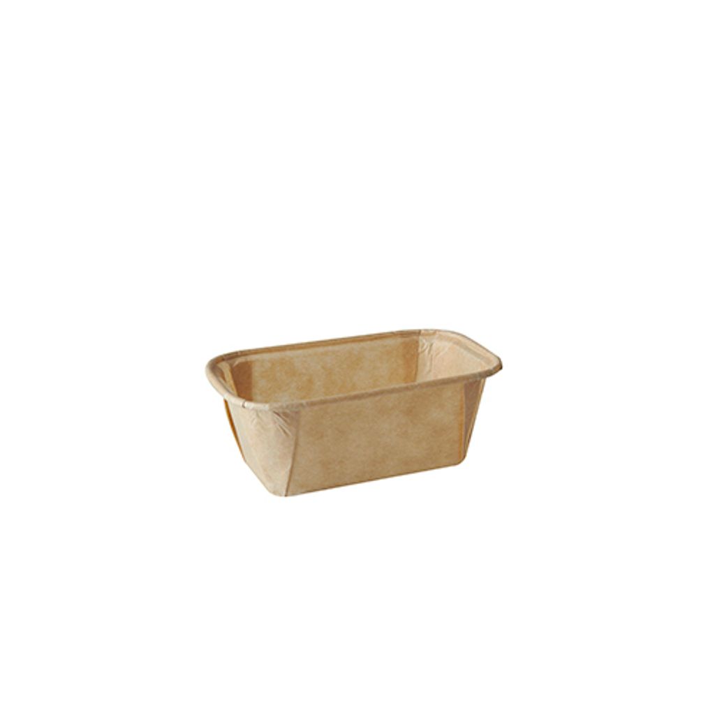 Papstar Backformen "pure" eckig 167 ml 4 x 6,5 x 11 cm braun 16 x 50 Stück