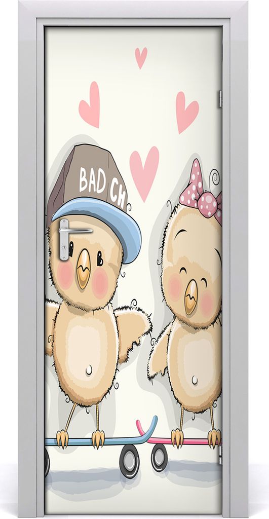 Tulup Türaufkleber 75x205 cm Dekorative Aufkleber Selbstklebend Wasserdichte Tapete Abnehmbar Schlafzimmer Wohnzimmer Wohnkultur - Huhn Aufkleber ...