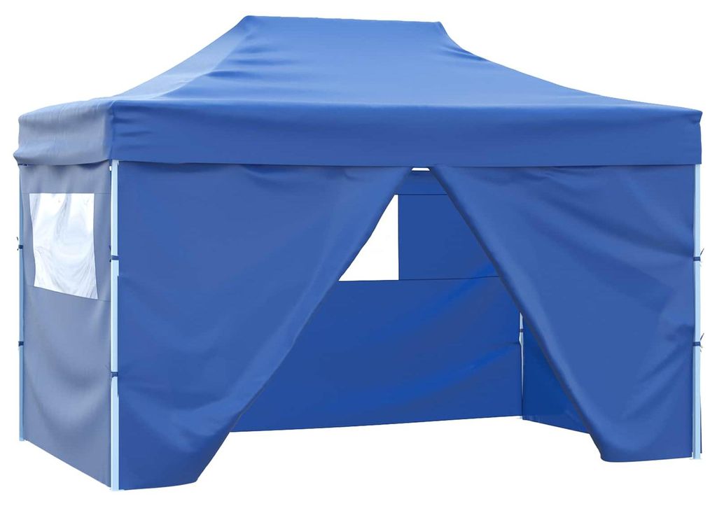 vidaXL Party-Zelt Blau 280 x 410 x 315 cm Oxford-Stoff