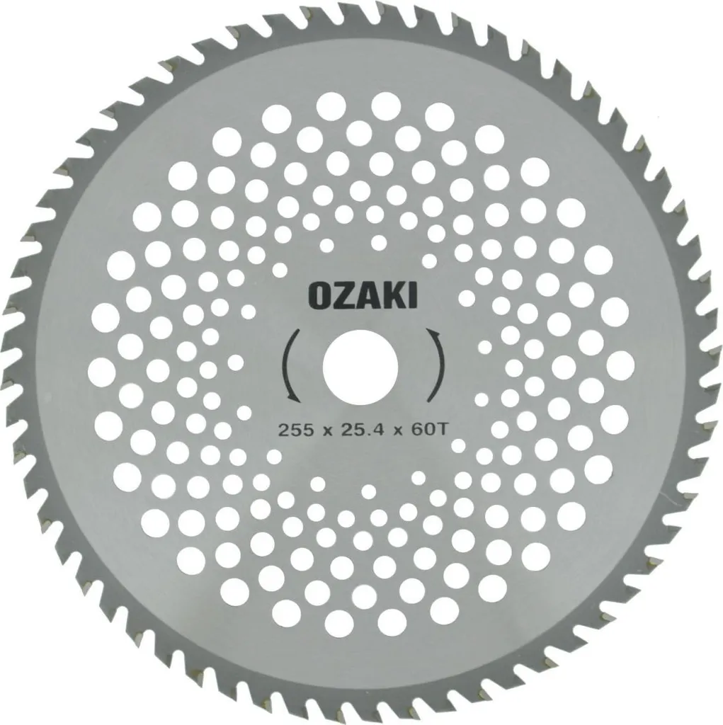 Lame pour couper les buissons et ronces, 60 dents carbure 25,4 x 255mm