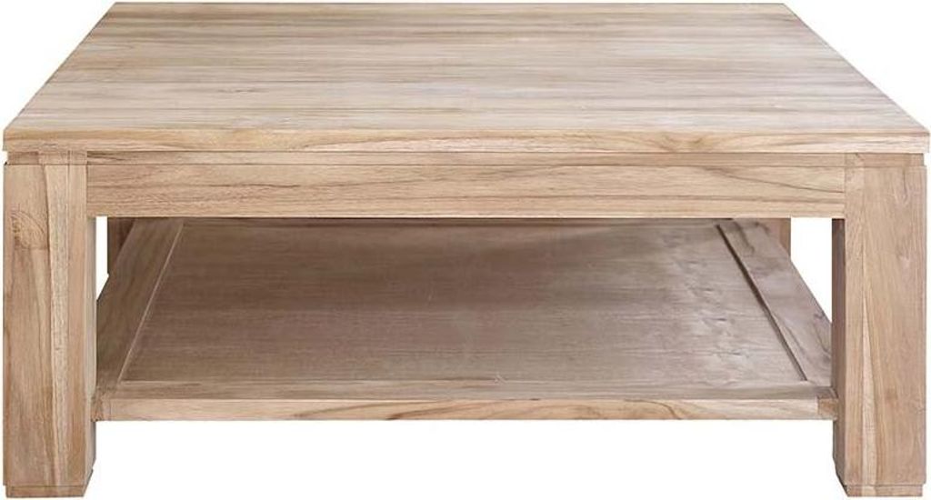 Couchtisch Teakholz massiv 100 cm Klein