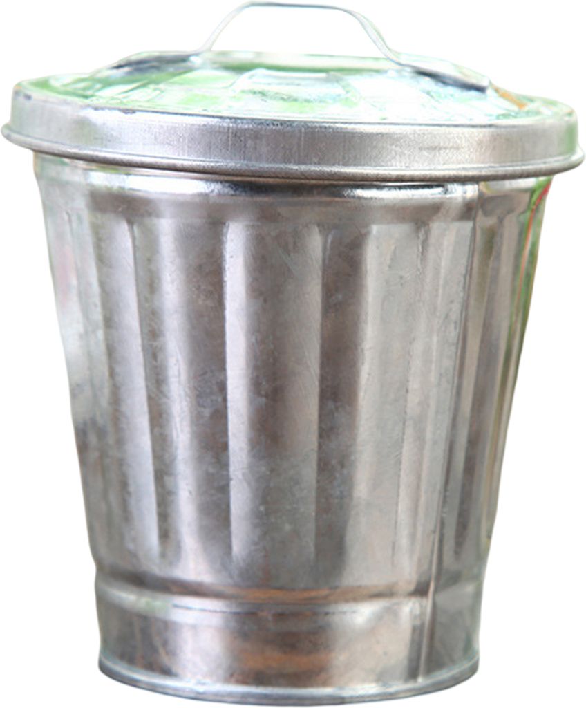 Desktop-Mülleimer mit großem Fassungsvermögen und Deckel in Eimerform, rostfrei, auslaufsicher, beschichtet, große Öffnung, Abfalleimer, Haush...