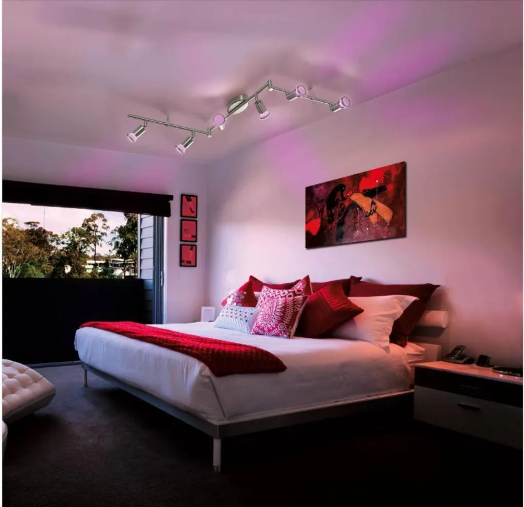EGLO 75387 BUZZ-C Barra 6 Spot LED GU10 RGB: Illuminazione Smart