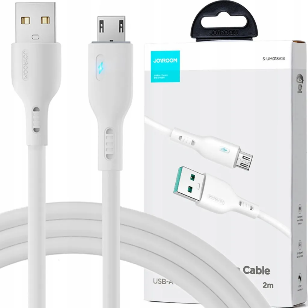 Cavo Bianco Joyroom A13 Micro USB 2 Metri: Design e Funzionalità