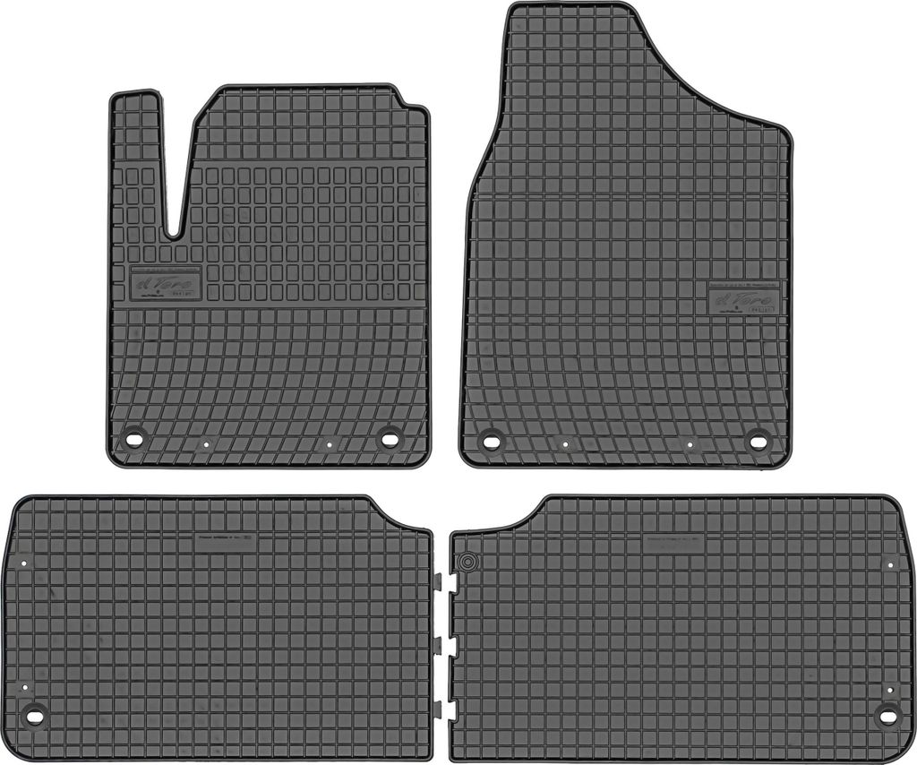 FROGUM ET0311 Fußmatten - Seat Alhambra I (5-Sitzer) 1995-2010, OVAL vorne und hinten - INSTALLIEREN