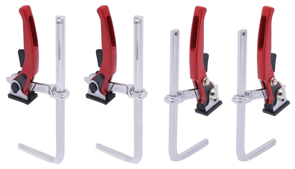 Serre-joints robustes en Acier 40Cr avec patins ABS et force 220 kg