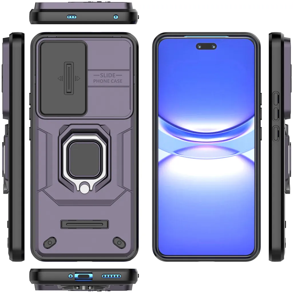 Custodia Huawei nova 12 Pro Viola - Ring Kickstand e Camera Slide - 2