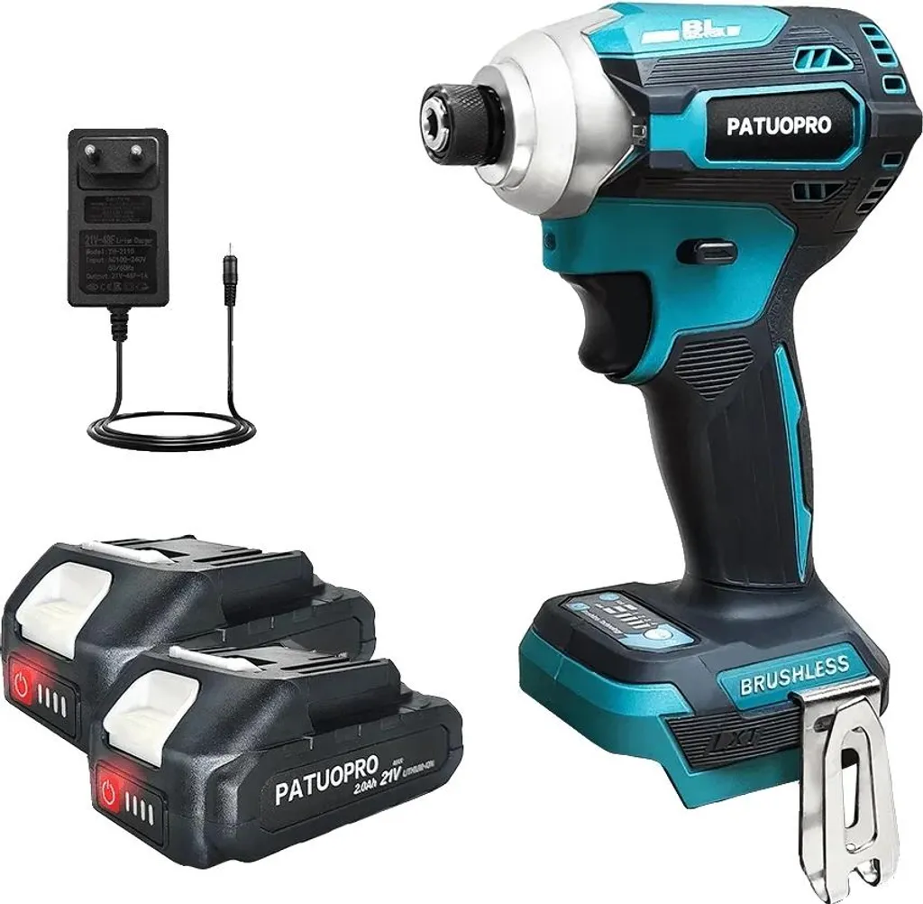 Avvitatore Smart Brushless 220Nm - Kit 2.0Ah Doppia Batteria EU