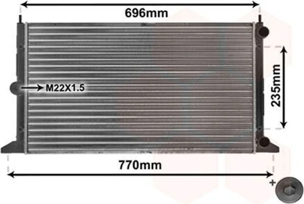 Évitez la surchauffe avec le radiateur moteur pour Seat Alhambra et VW
