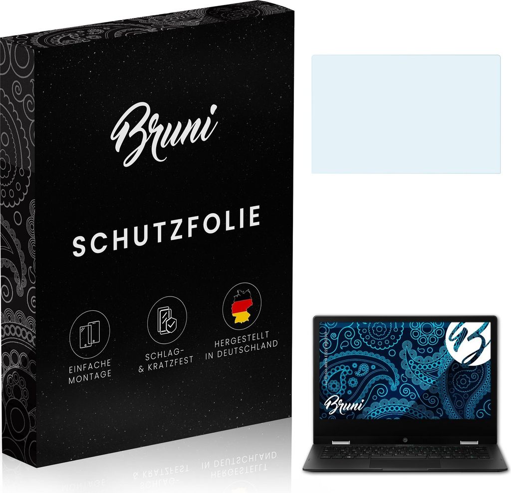 Bruni Basics-Clear 2x Schutzfolie kompatibel mit Medion AKOYA E3222 (MD62540) Folie