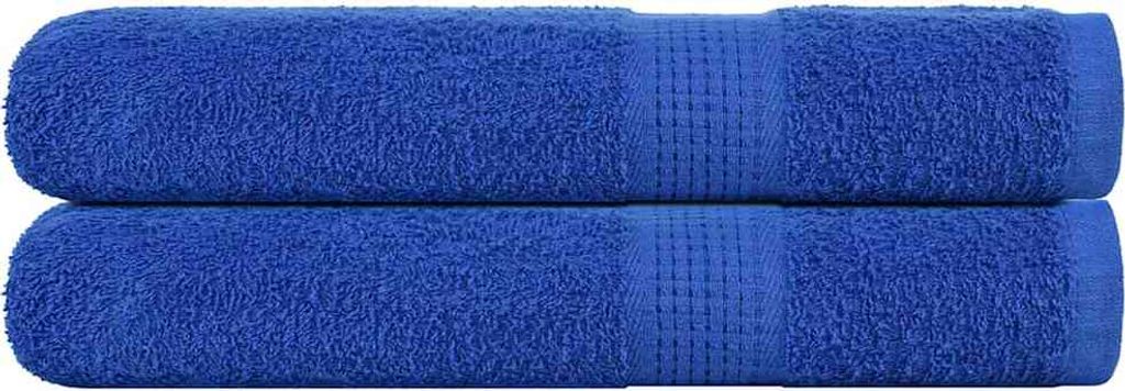 HOMMIE Saunatücher FROGN 2er set - modernes Design - Blau 80x200cm 360 g/m² NEU956550 - Handtücher