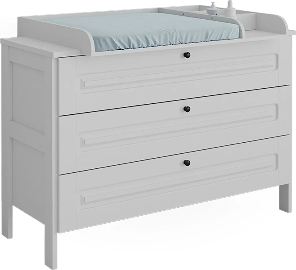 Commode à langer blanche Vitalispa Ajaton avec rangements 133x98,4 cm - 8