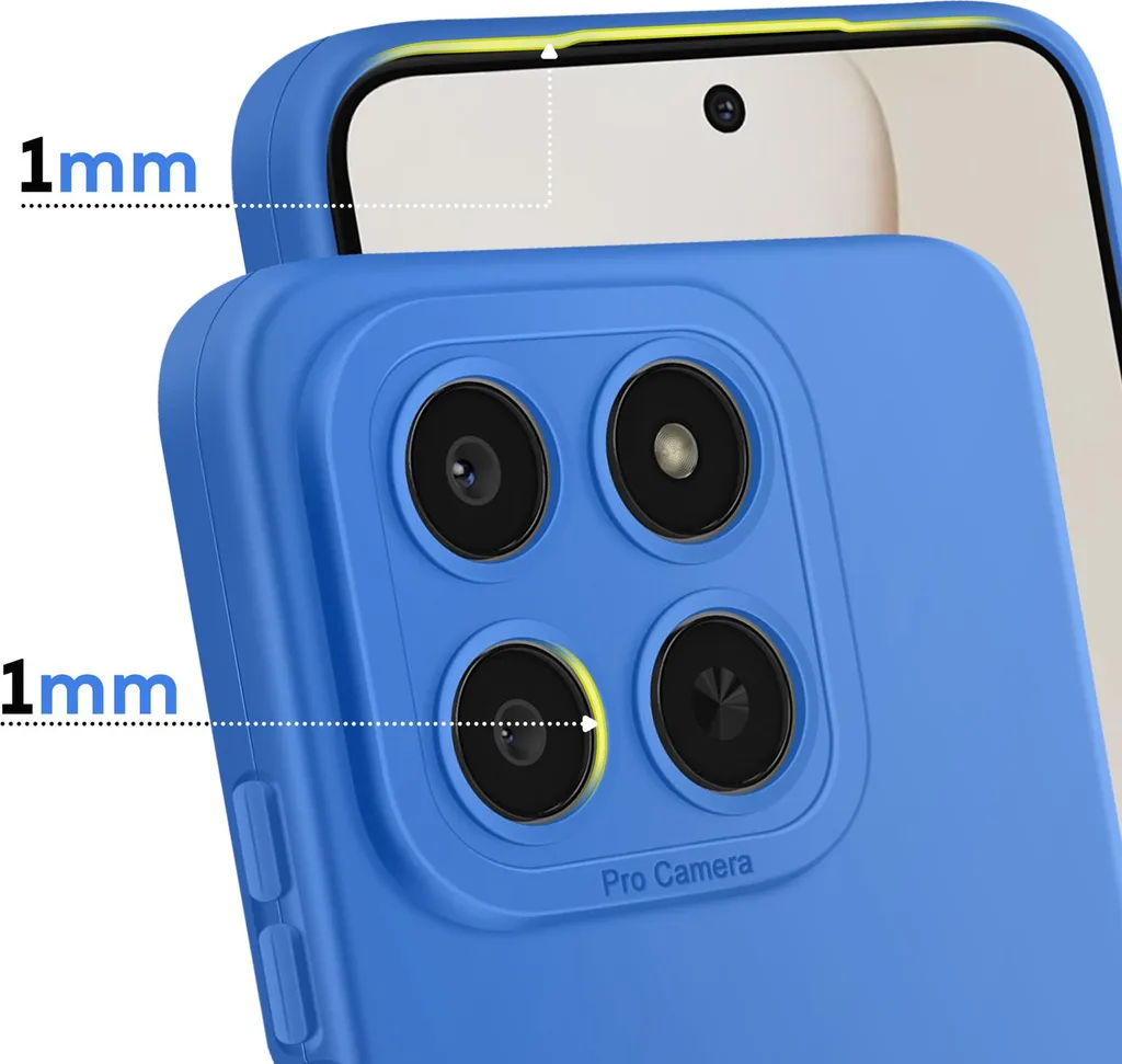 Cover Honor 200 Smart Avizar Silicone Blu - Shockproof & Slim - 3