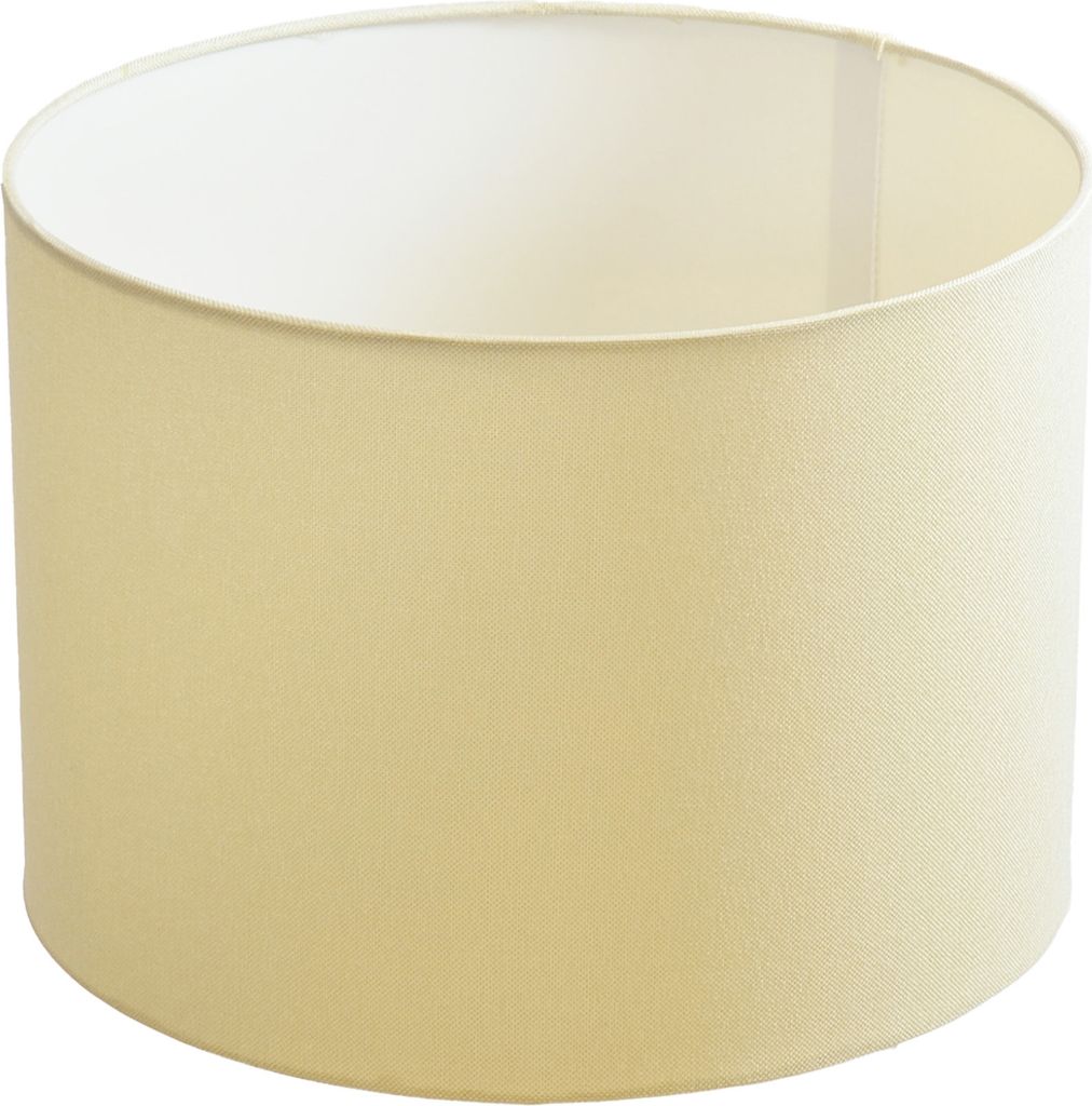 Lampenschirm Ø 20 x 15 cm creme Zylinderförmig