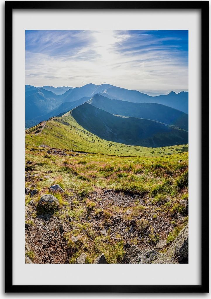 Bild - Bilderrahmen - 50 cm x 70 cm - MDF - Rahmen - Wandkunst Tatry