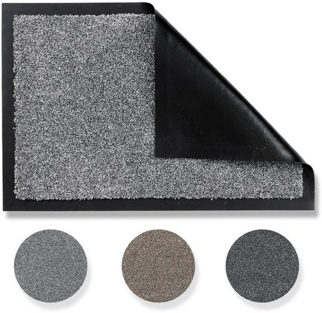 Weerbestendige antislip deurmat in grijs, 40x60 cm