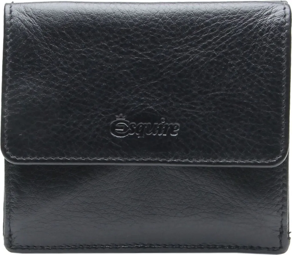 Esquire Peru Lady Wallet Nero: Portafoglio Donna d'Eccellenza in Pelle