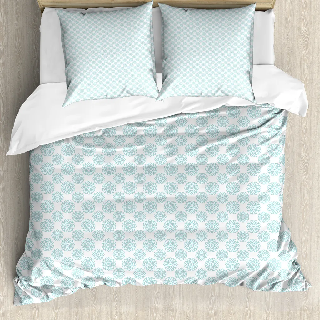 Copripiumino ABAKUHAUS 155x220 Azzurro: Design Starry Bold Antiacaro