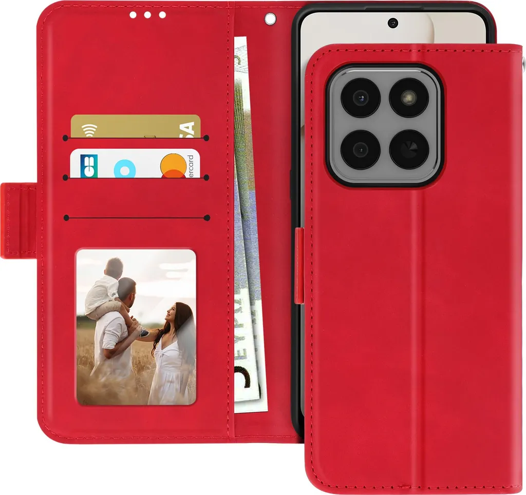 Avizar Custodia Flip Honor 400 Rosso con Portacarte Staccabile | E-Commerce
