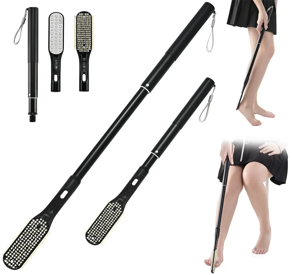 Brosse pieds et orteils pour laver le bas du corps sans se baisser