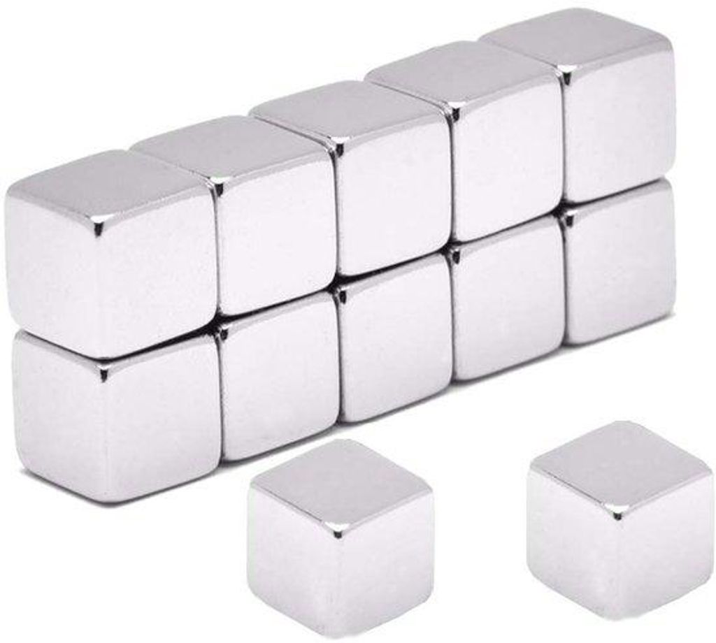Set aus 12 starken Neodym-Kubuskugeln, Kugelmagnete für Schreibtischplatten, Kühlschrankpinnwände, Notizbücher, Whiteboards, Schulzettel, Büro...