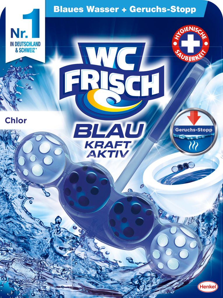 WC FRISCH Kraft-Aktiv Blauspüler 50g Chlor Produktbild 