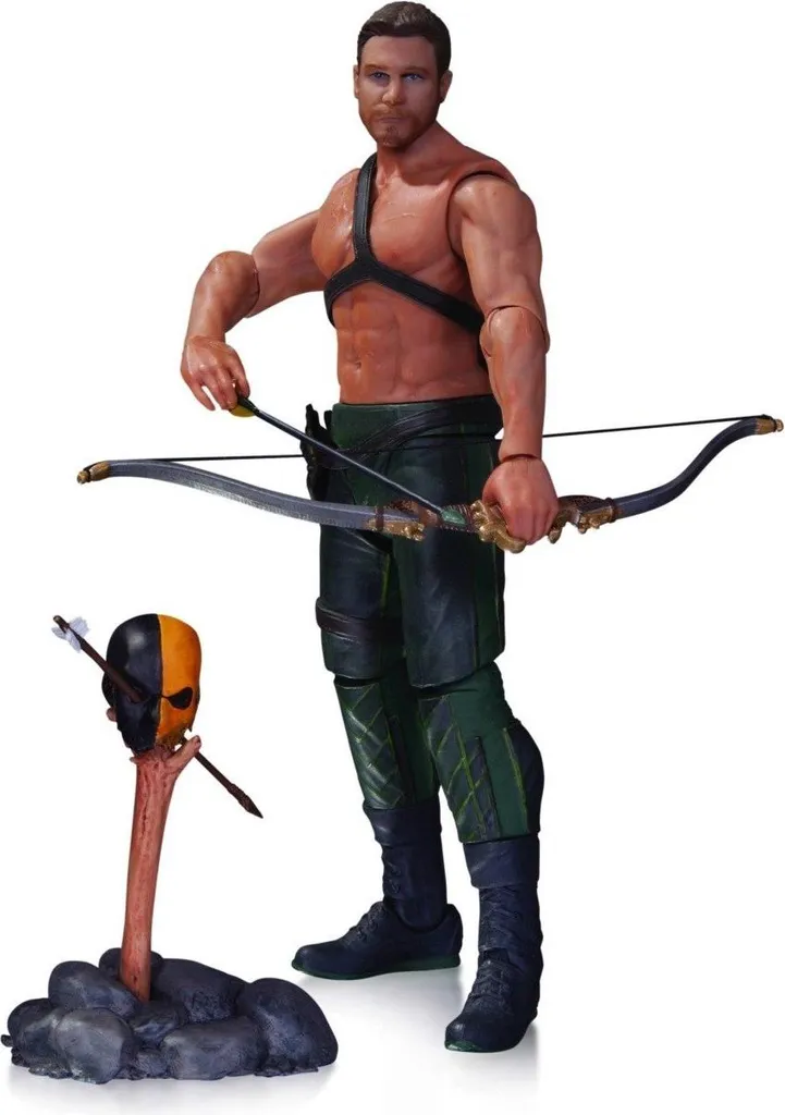 Figurine Arrow 17 cm Oliver Queen Finition Détaillée et Totem Inclus