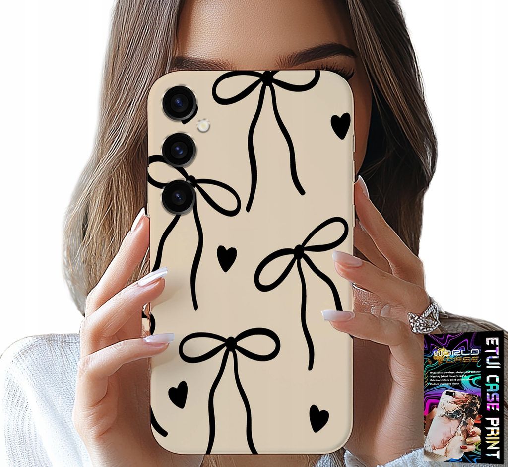 Fall Für Samsung Galaxy A05S - Beige Schleifen Band Mode-Designs