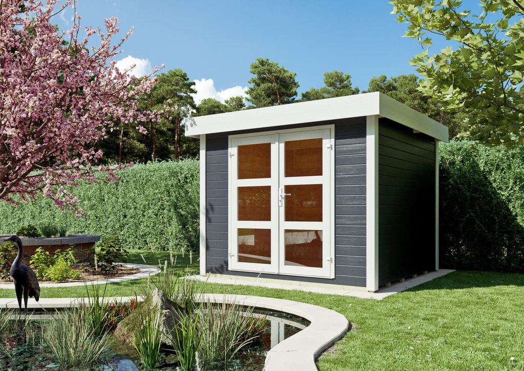 Gartenhaus Maryland 2,50x2,50 m - inklusive EPDM-Dach