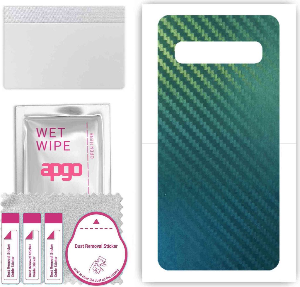 apgo Rückseite Schutzfolie, Skin, kompatibel mit Samsung Galaxy S10 5G, Hinten Displayschutzfolie aus Vinylfolie, kratzfest, einfache Montage - Ko...