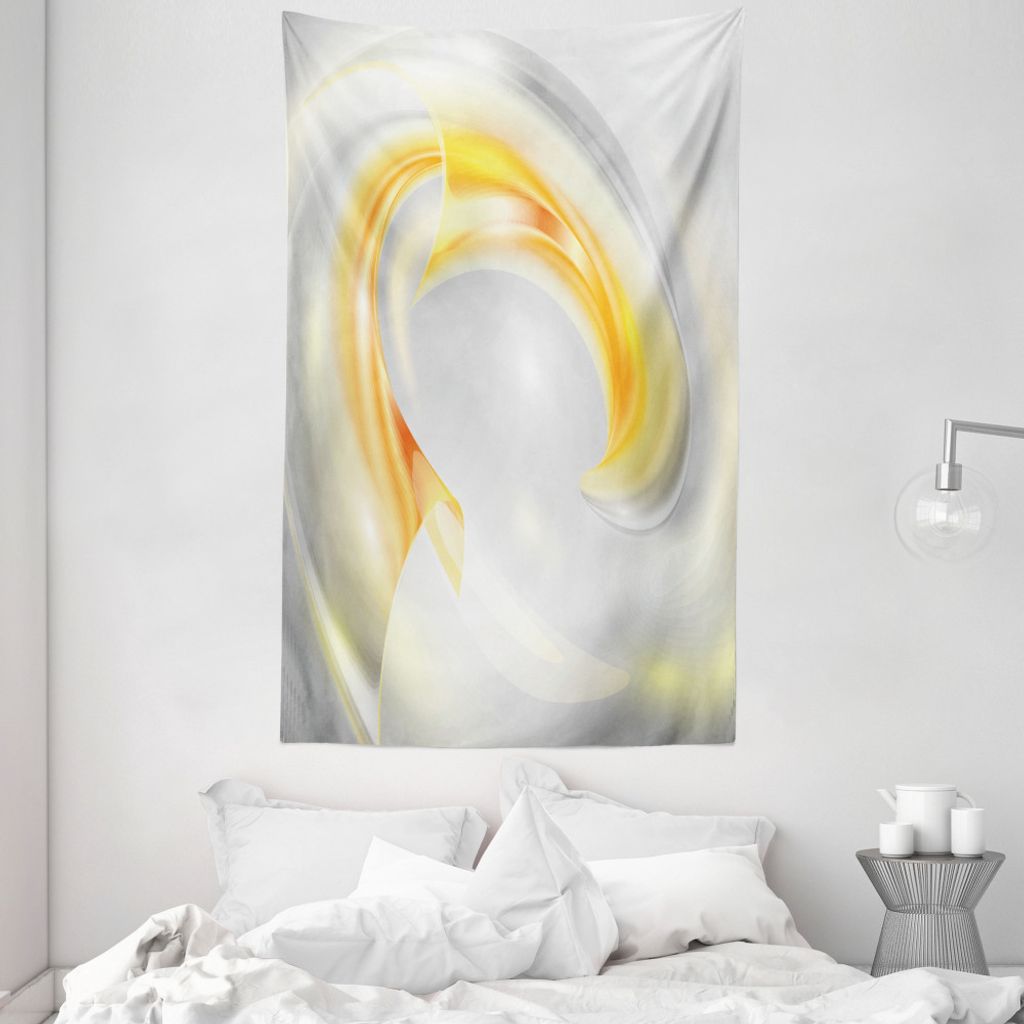ABAKUHAUS Ombre Wandteppich und Tagesdecke, Futuristisches Design aus Weiches Mikrofaser Stoff Waschbar ohne Verblassen Digitaldruck, 140 x 230 cm,...