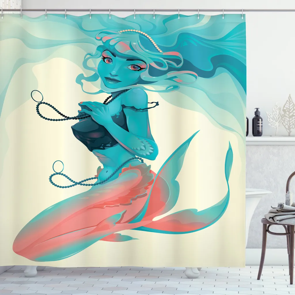 Tenda Doccia Professionale ABAKUHAUS 175x200cm - Tessuto Tecnico