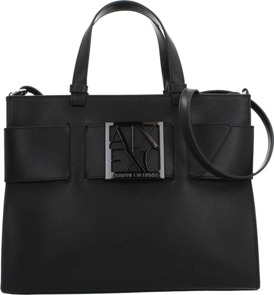 Grand Sac à Main Femme Noir Armani Exchange - Accessoire de Mode Luxe