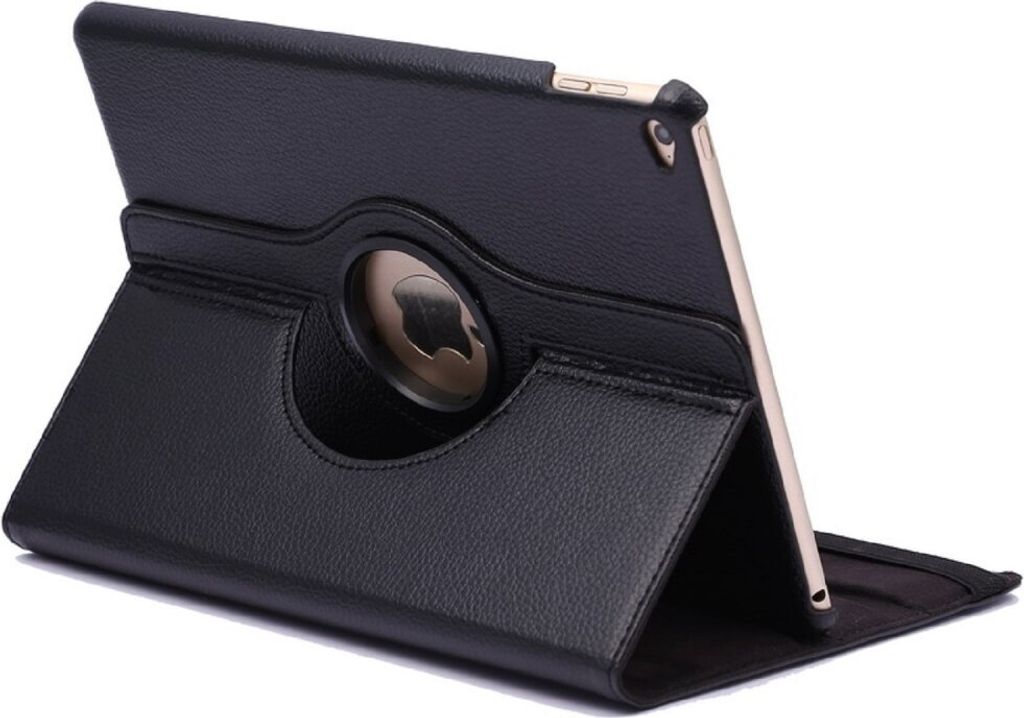 Schutzhülle für iPad Air 2 9.7 Tablet Hülle Schutz Tasche Case Cover Schwarz 360 Grad drehbar Rotation Bumper