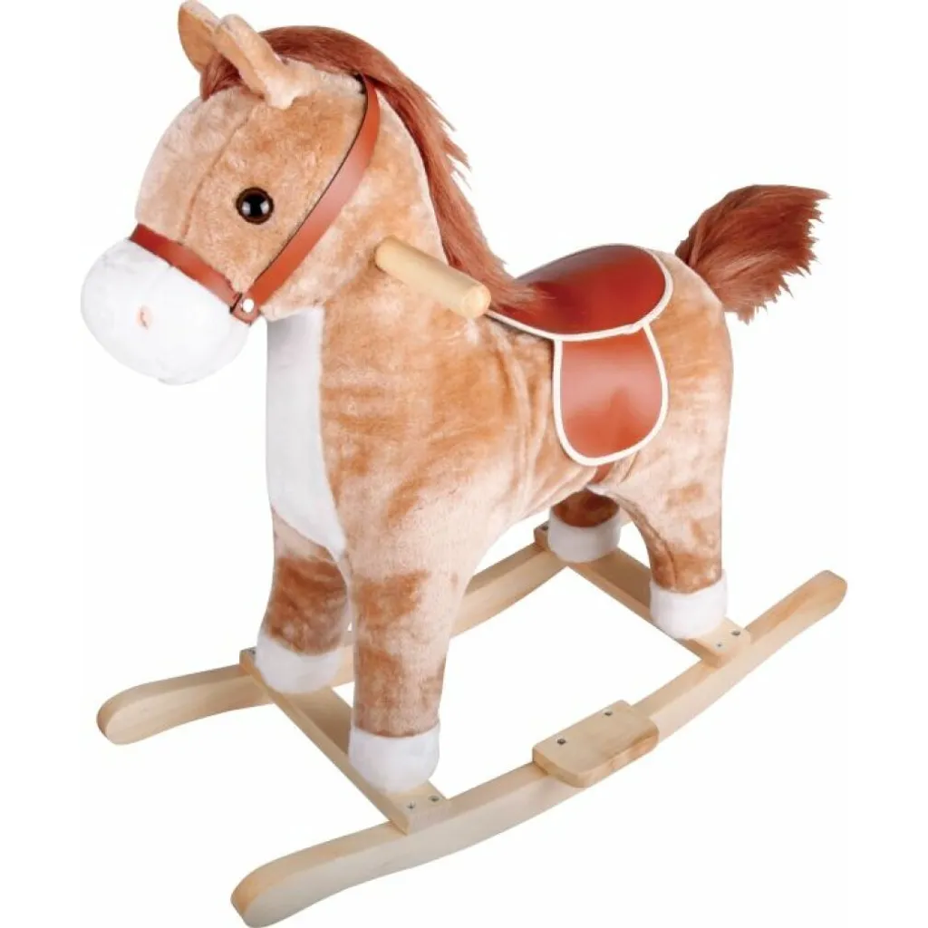Amia Cheval à bascule en peluche 65x32x60 cm 58906212 pour enfant