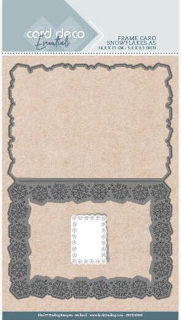 Card Deco - Stanzschablone - Karten - Schneeflocken A5