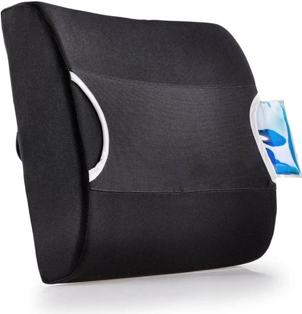 Dossier Lombaire Ergonomique pour Chaise de Bureau Noir par Maximex 9935