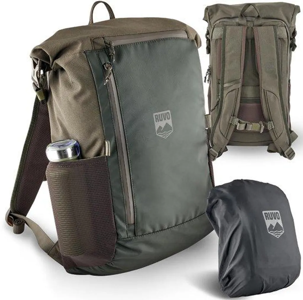 Sac à dos robuste avec fermeture roll-top étanche et capacité ajustable