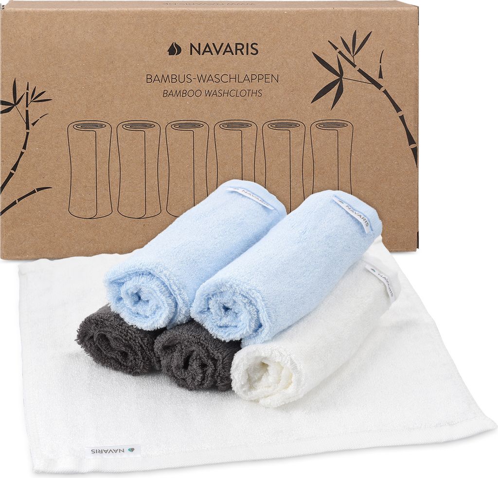Navaris Waschlappen Set 6-teilig Baby-Waschlappen aus Produktbild 