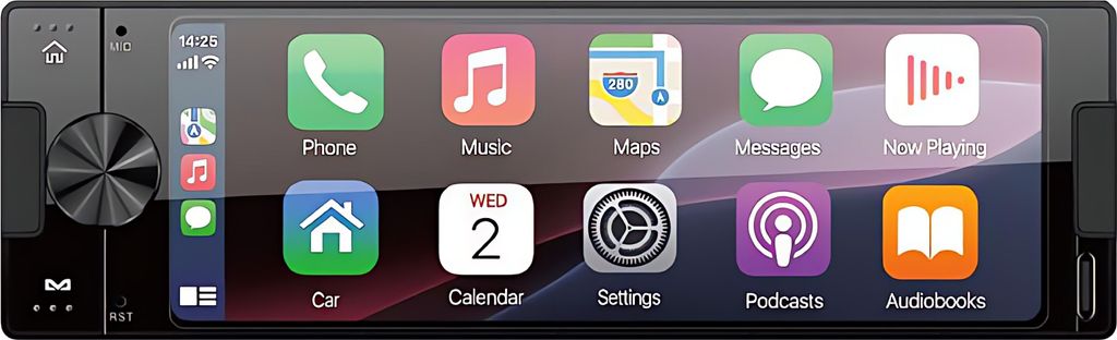 AMPIRE CPR60 Radio 1-DIN avec CarPlay / Android Auto Image du produit 